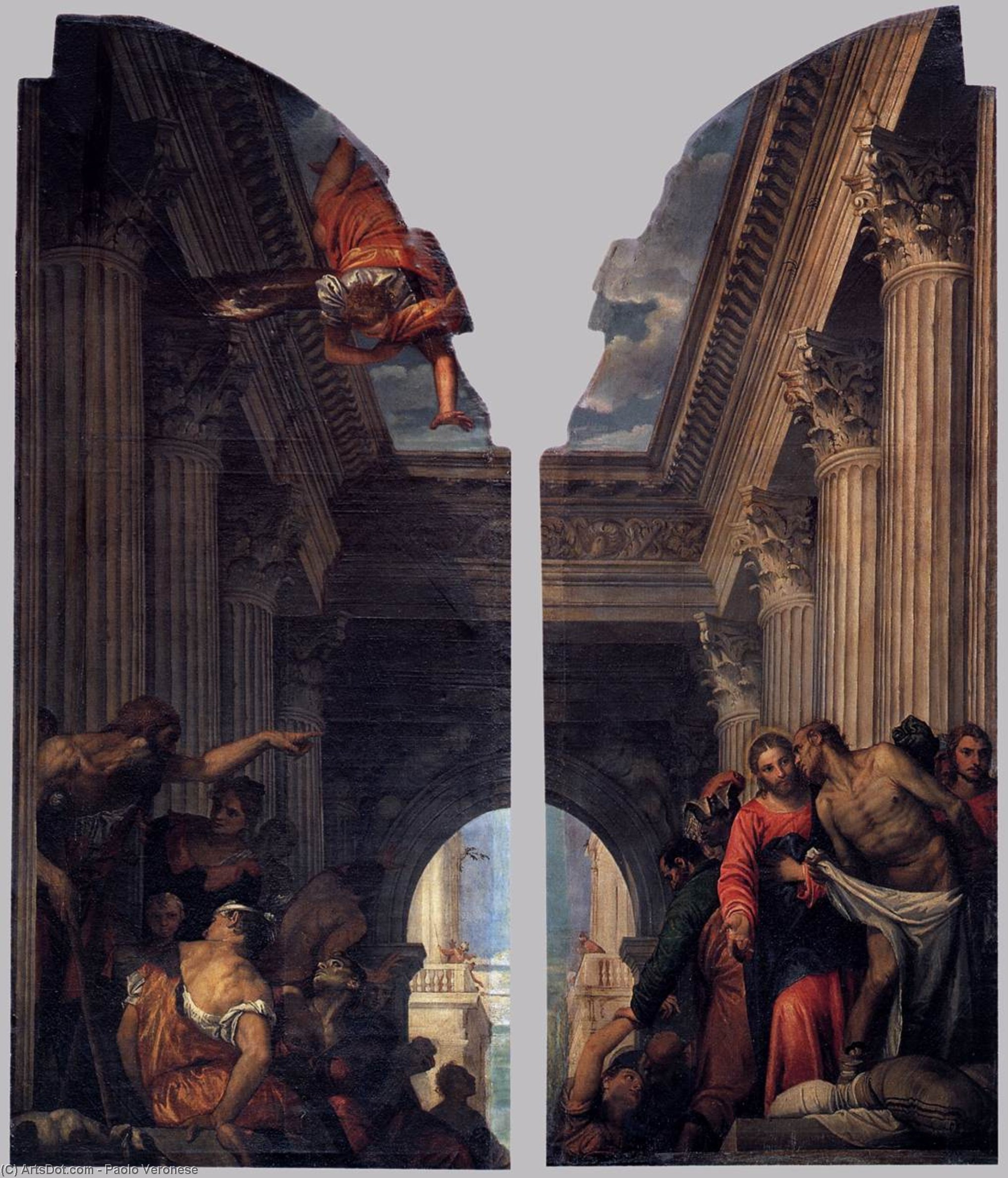 Heilung Des Lahmen Am Teich Von Bethesda — Paolo Veronese