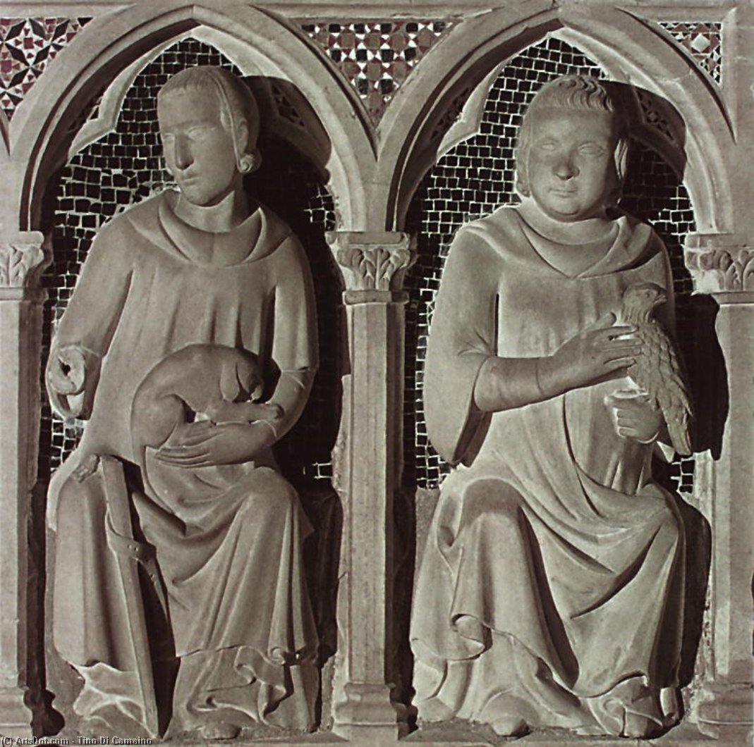 Tomb Of Mary Of Hungary (detail) — Tino Di Camaino