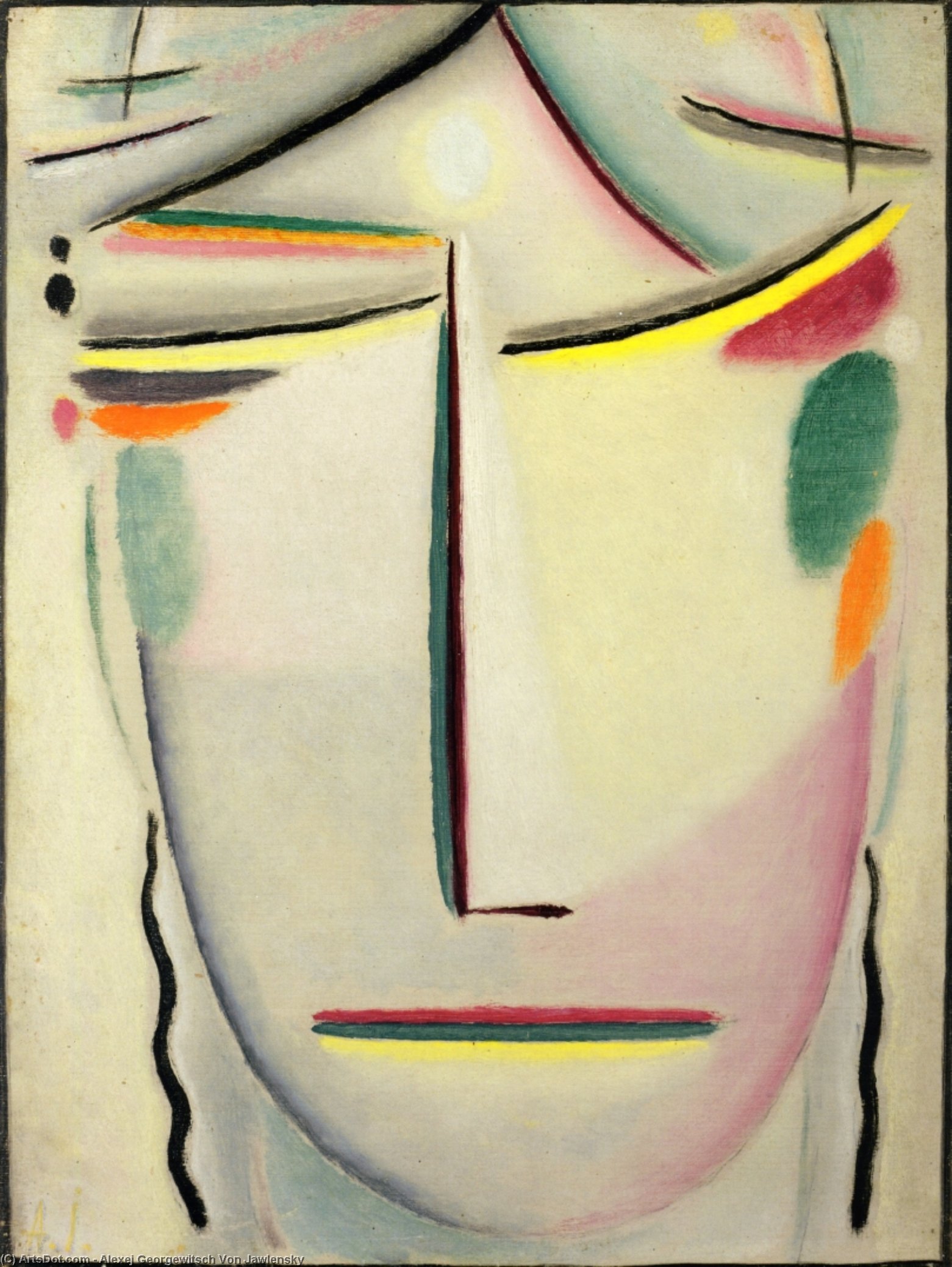 Savior's Face: Head In Light Silence — Alexej Von Jawlensky
