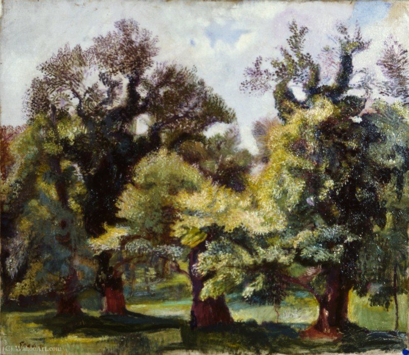 In The Park Of Villa Borghese — Armando Spadini