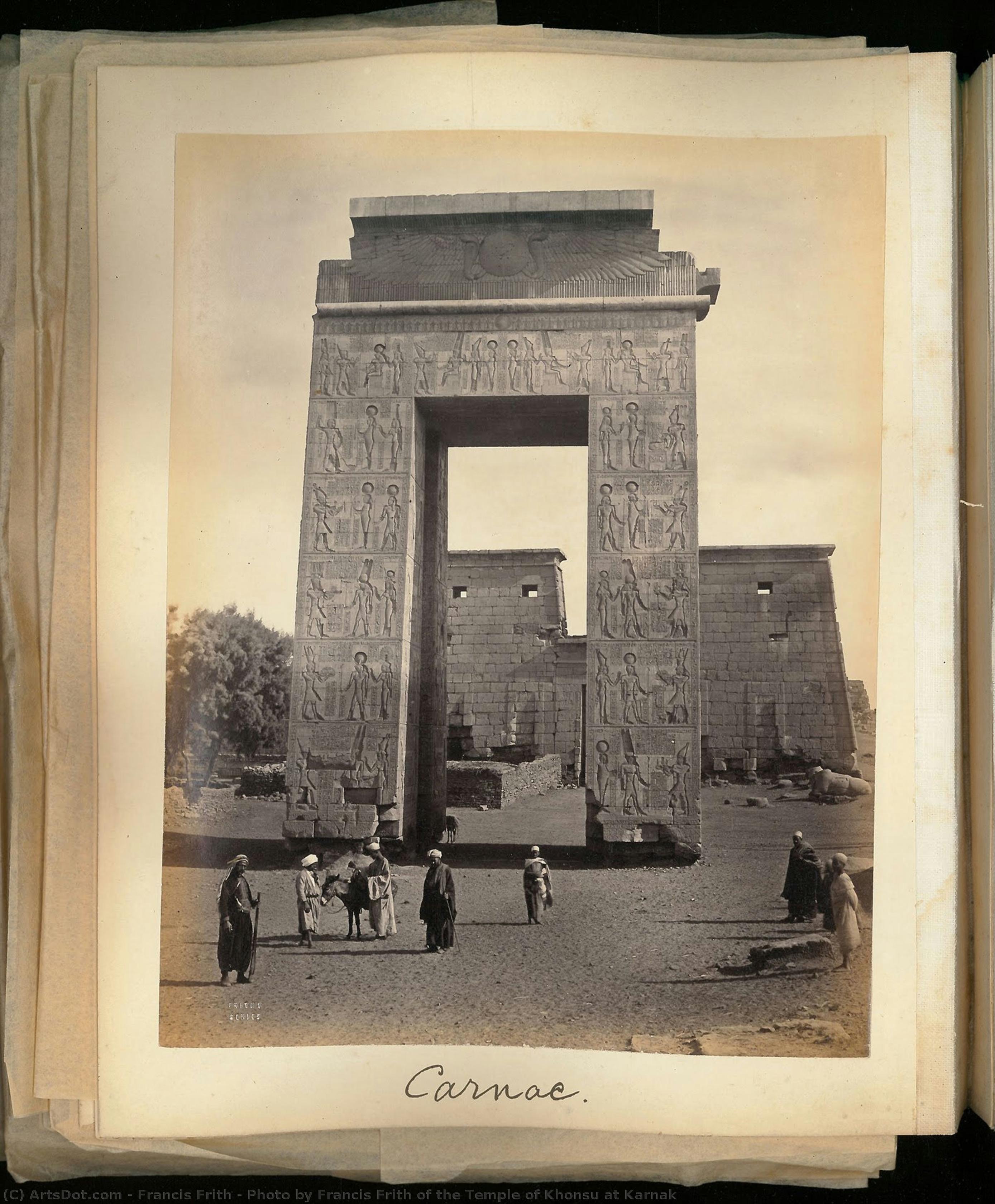 Photo By Francis Frith Of The Temple Of Khonsu At Karnak — Francis Frith