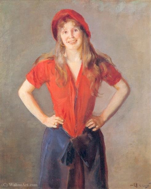 Oda Krohg - His Wife - By Christian Krohg — Christian Krohg