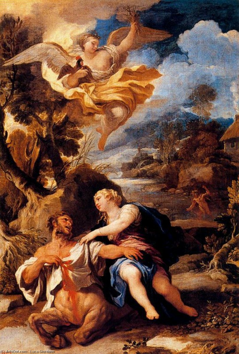 The Death Of The Centaur Nessus — Luca Giordano