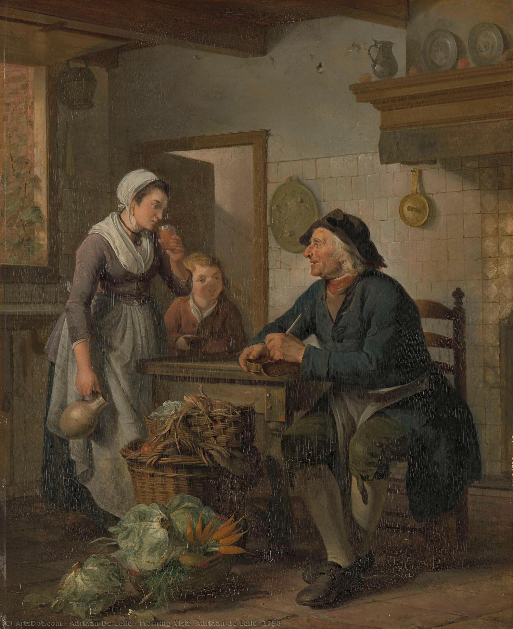 Morning Visit, Adriaan De Lelie, 1796 — Adriaan De Lelie