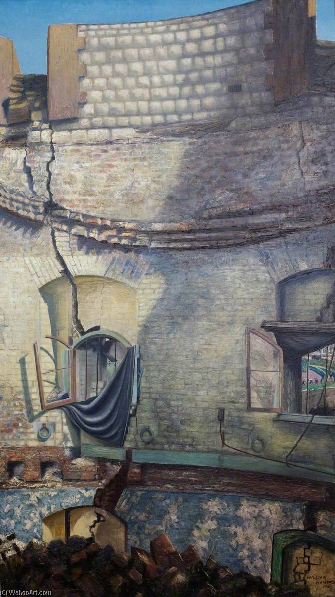 Bomb Damage, Interior Of The North Bastion (tower Of London) — William Herbert Hampton