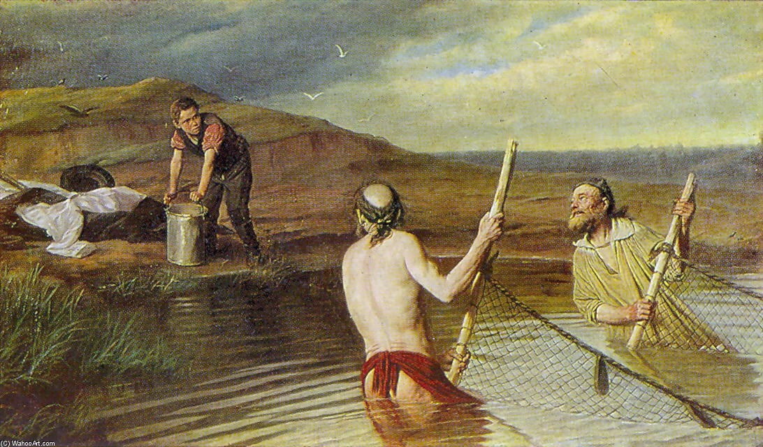Fishers (priest, Deacon And Seminarian) — Vasily Grigoryevich Perov