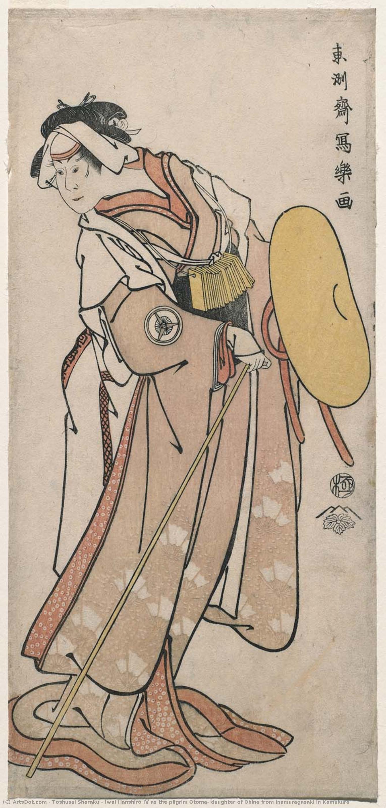 Iwai Hanshirō Iv As The Pilgrim Otoma, Daughter Of Ohina From Inamuragasaki In Kamakura — Toshusai Sharaku