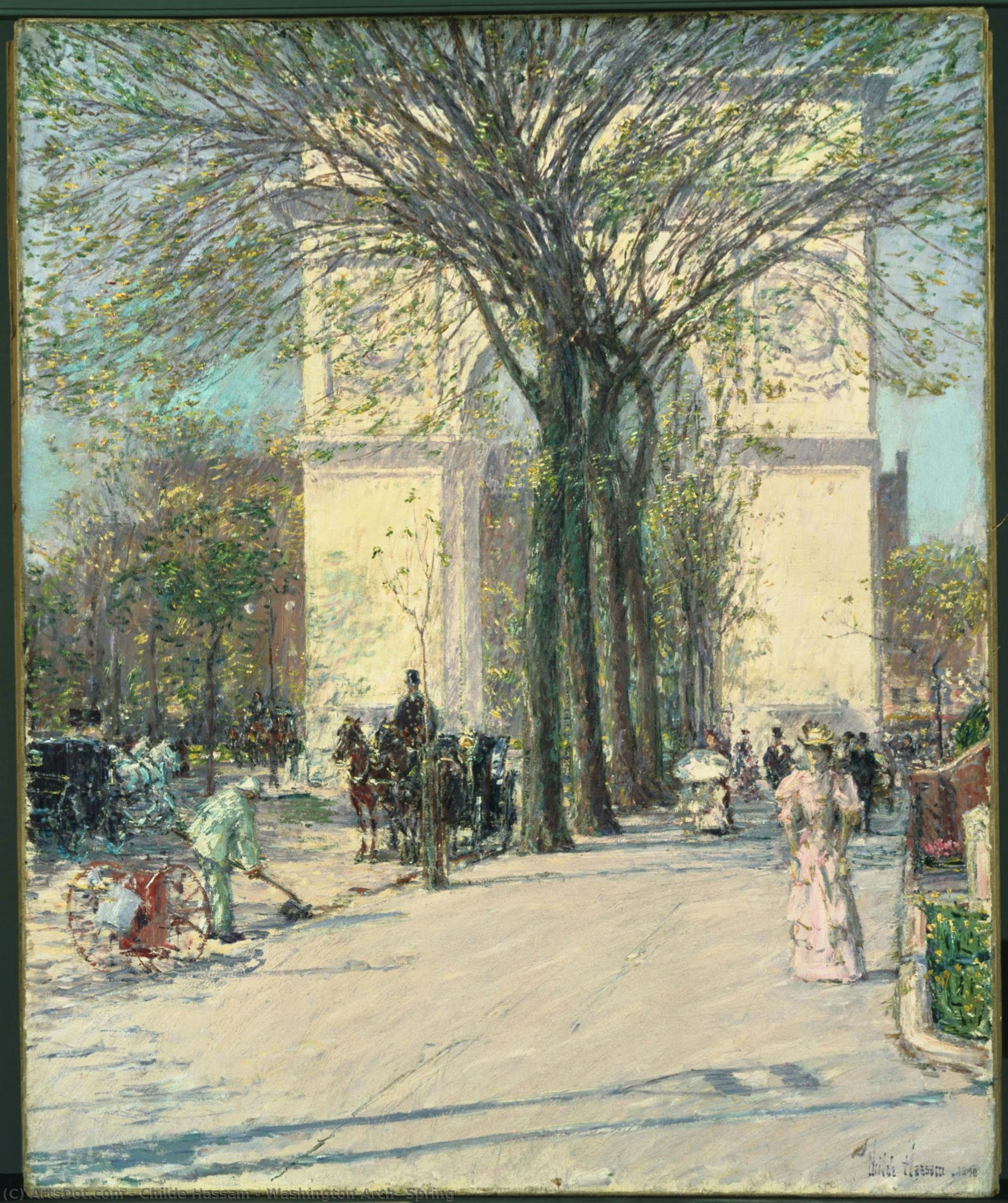 Washington Arch, Spring — Frederick Childe Hassam