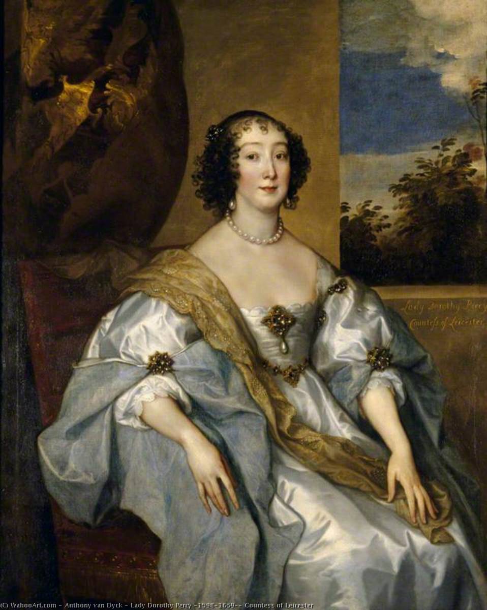 Lady Dorothy Percy (1598–1659), Countess Of Leicester — アントニ・ヴァン・ダイク
