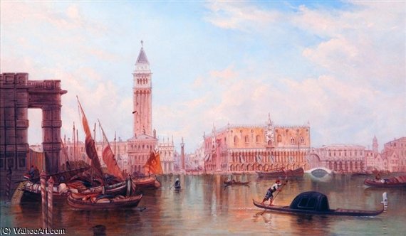Santa Maria Della Salute And View Of Piazza San Marco — Alfred Pollentine
