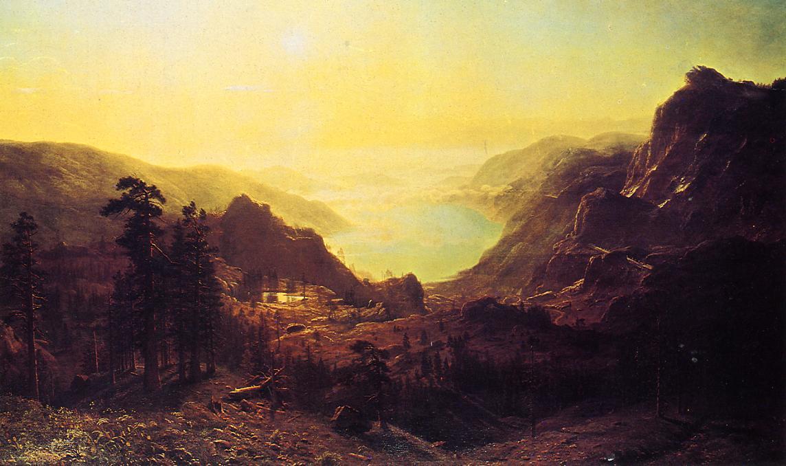 View Of Donner Lake, California — Albert Bierstadt
