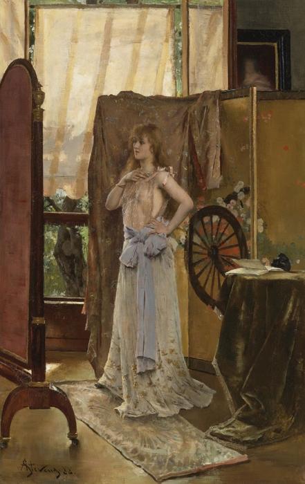 L'étude Du Rôle — Alfred Stevens