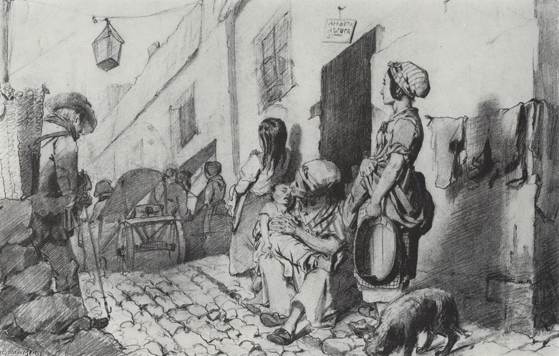 The Funeral Of A Poor Quarter Of Paris — Vasily Grigoryevich Perov