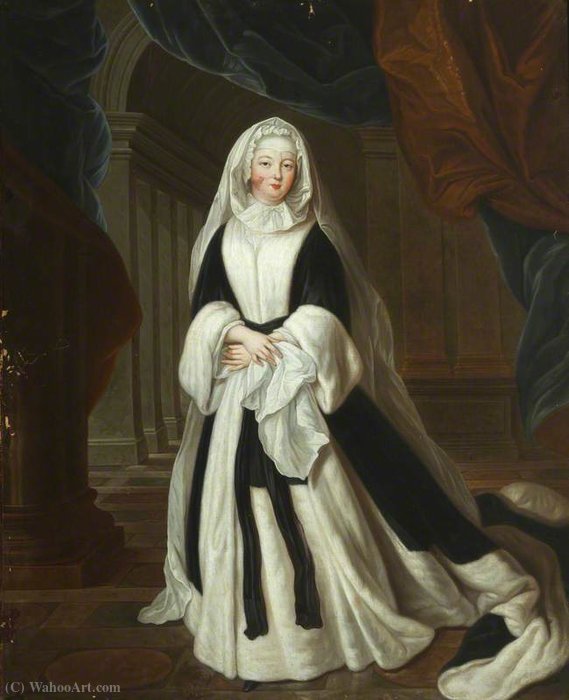 Louise-françoise De Bourbon, Mademoiselle De Nantes, Duchess Of Bourbon-condé, As The Duchess Dowager — Pierre Gobert