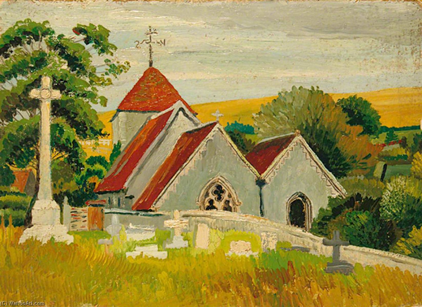 Telscombe Church (st Laurence) Near Rottingdean (saltdean), East Sussex — Eric Trayler Cook