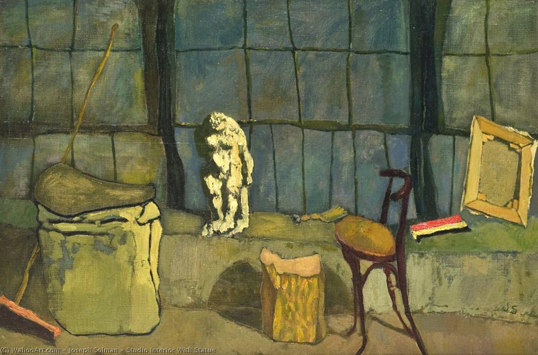 Studio Interior With Statue — Joseph Solman