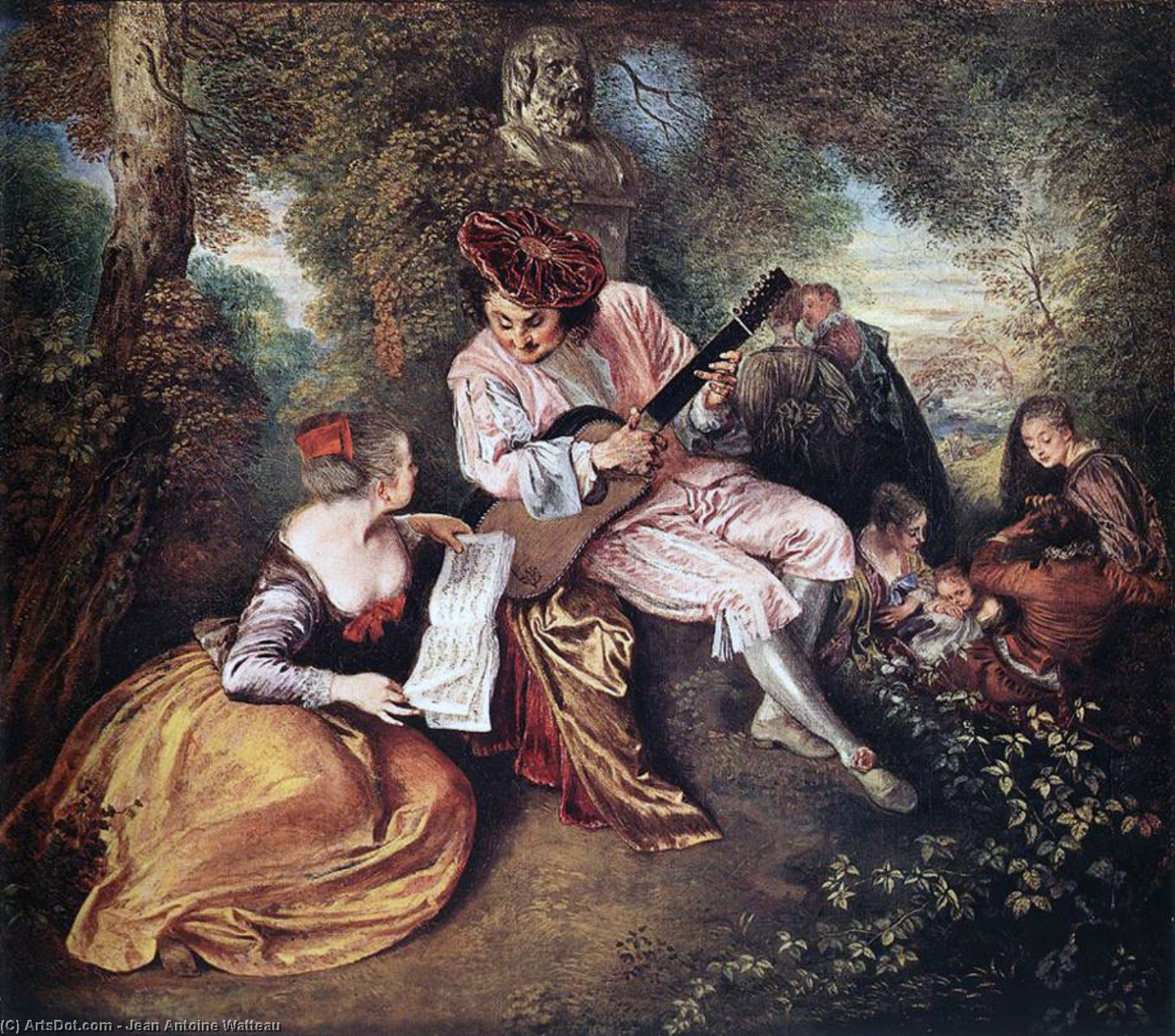 'la Gamme D'amour' (the Love Song) — Jean-antoine Watteau