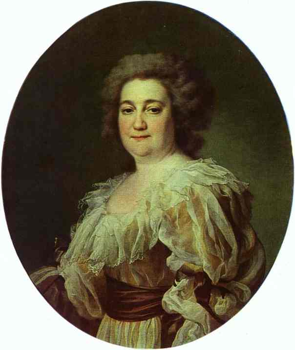 Portrait Of N. Y. Levitzkaya, Artist's Wife — Dmitry Grigoryevich Levitsky