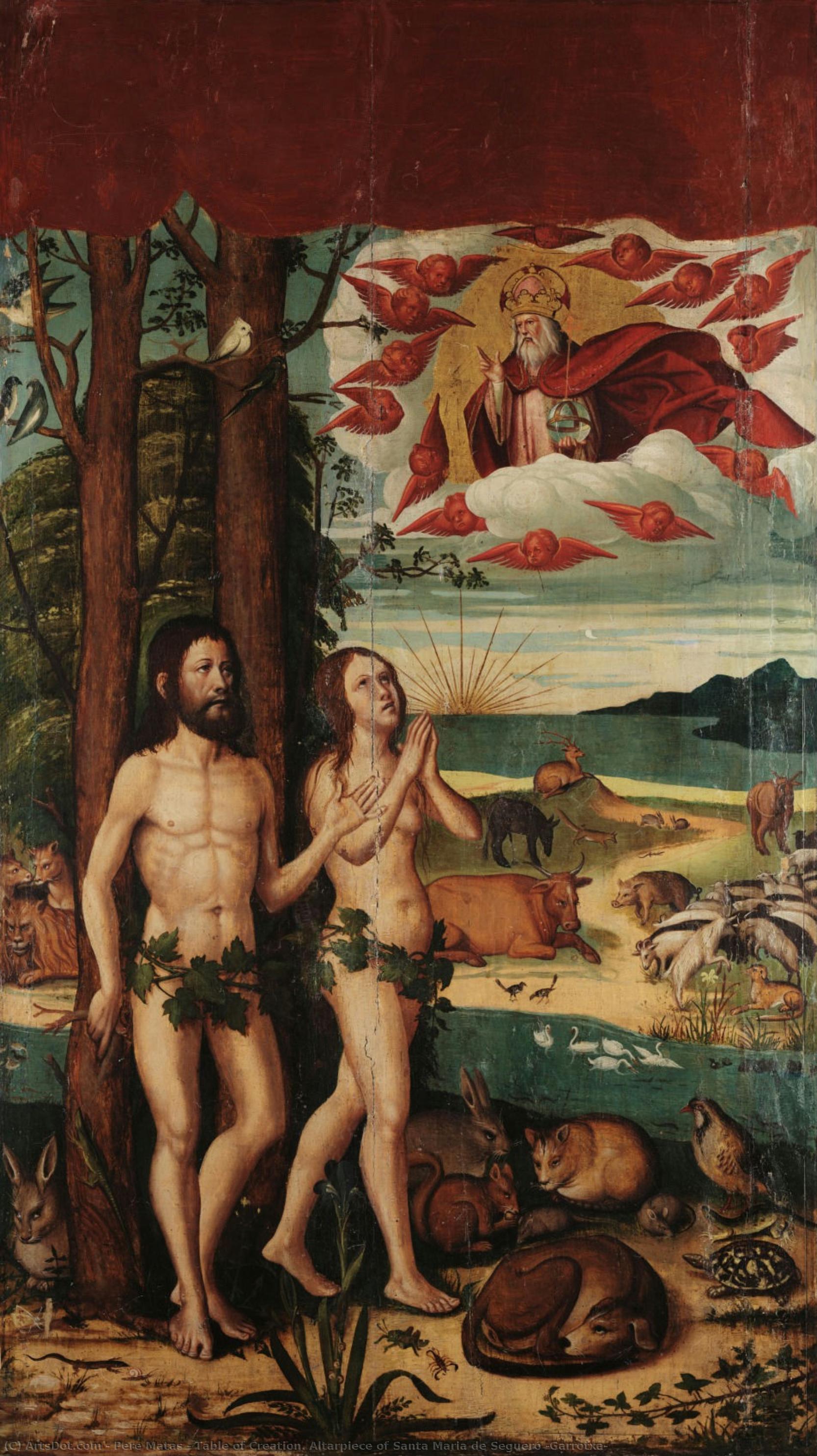 Table Of Creation. Altarpiece Of Santa Maria De Segueró (garrotxa) — Pere Matas