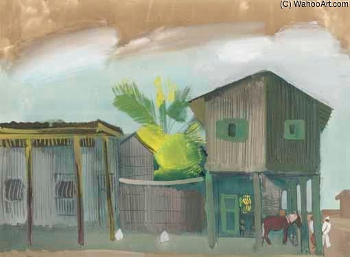 House On Stilts, West India — Boris Dmitrievich Grigoriev