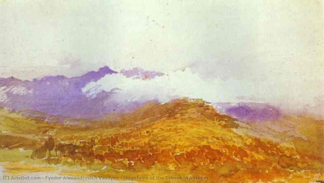 Mountains Of The Crimea In Autumn — Fyodor Alexandrovich Vasilyev