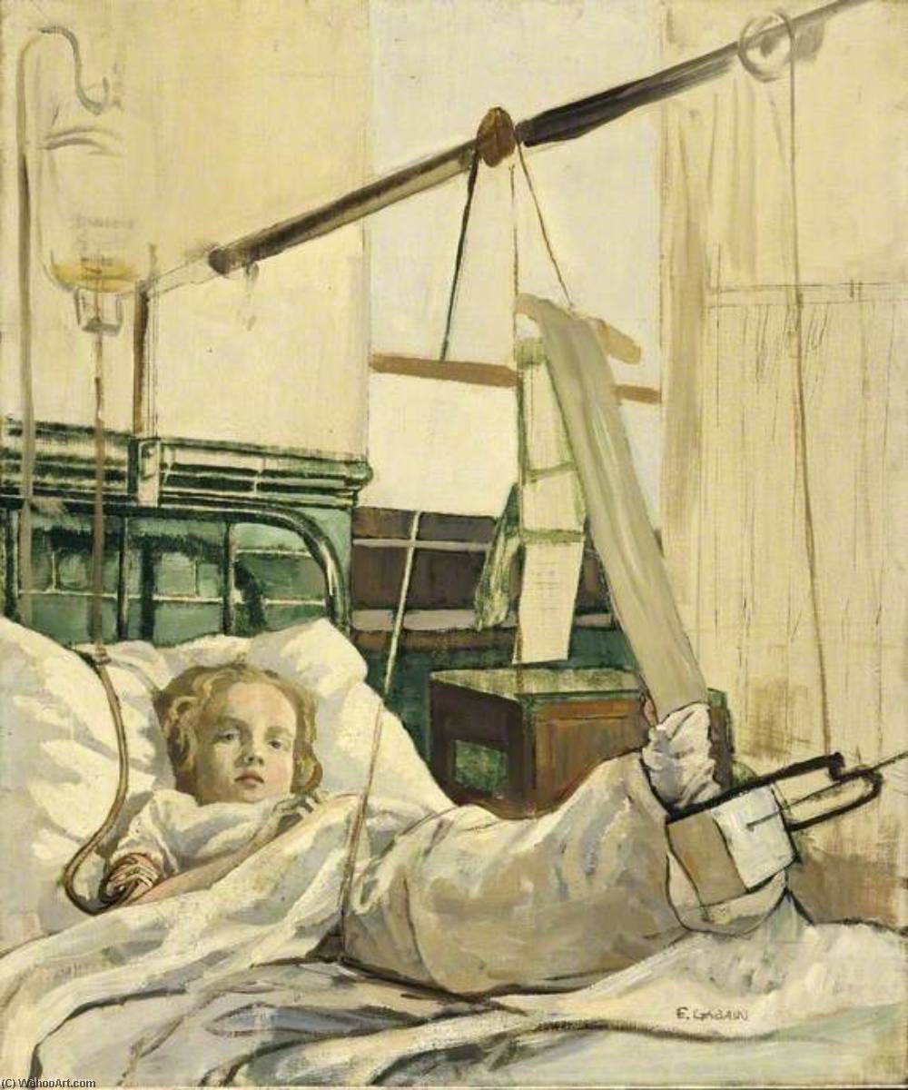 A Child Bomb Victim Receiving Penicillin Treatment — Ethel Léontine Gabain