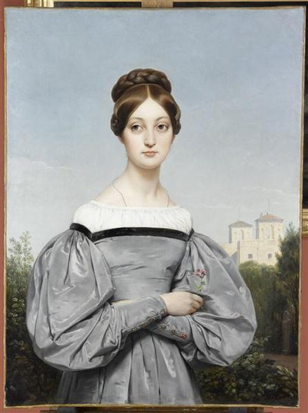 Portrait De Louise Vernet, Fille De L'artiste — Emile Jean Horace Vernet