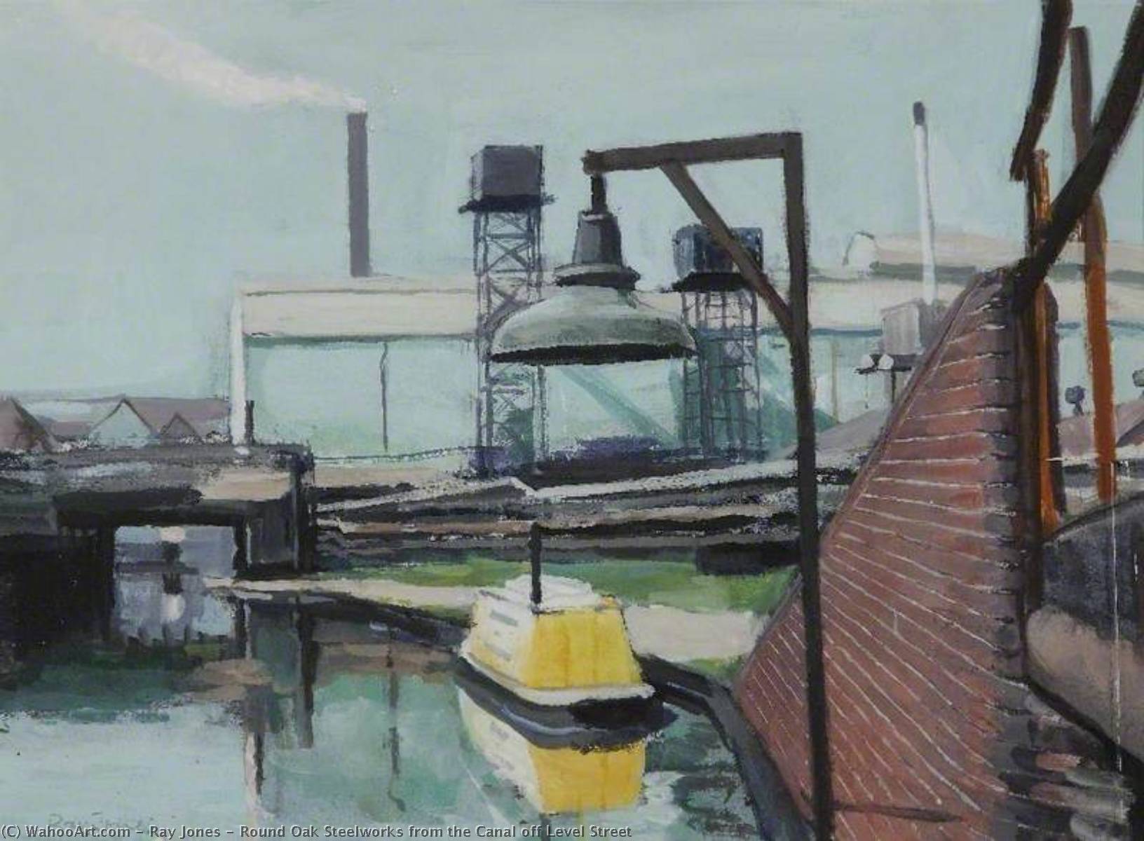 Round Oak Steelworks From The Canal Off Level Street — Ray Jones