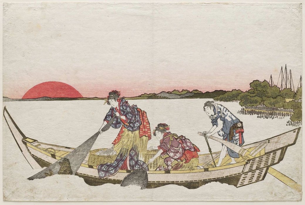 Women Fishing For Sea Bream (tai) — Katsushika Hokusai