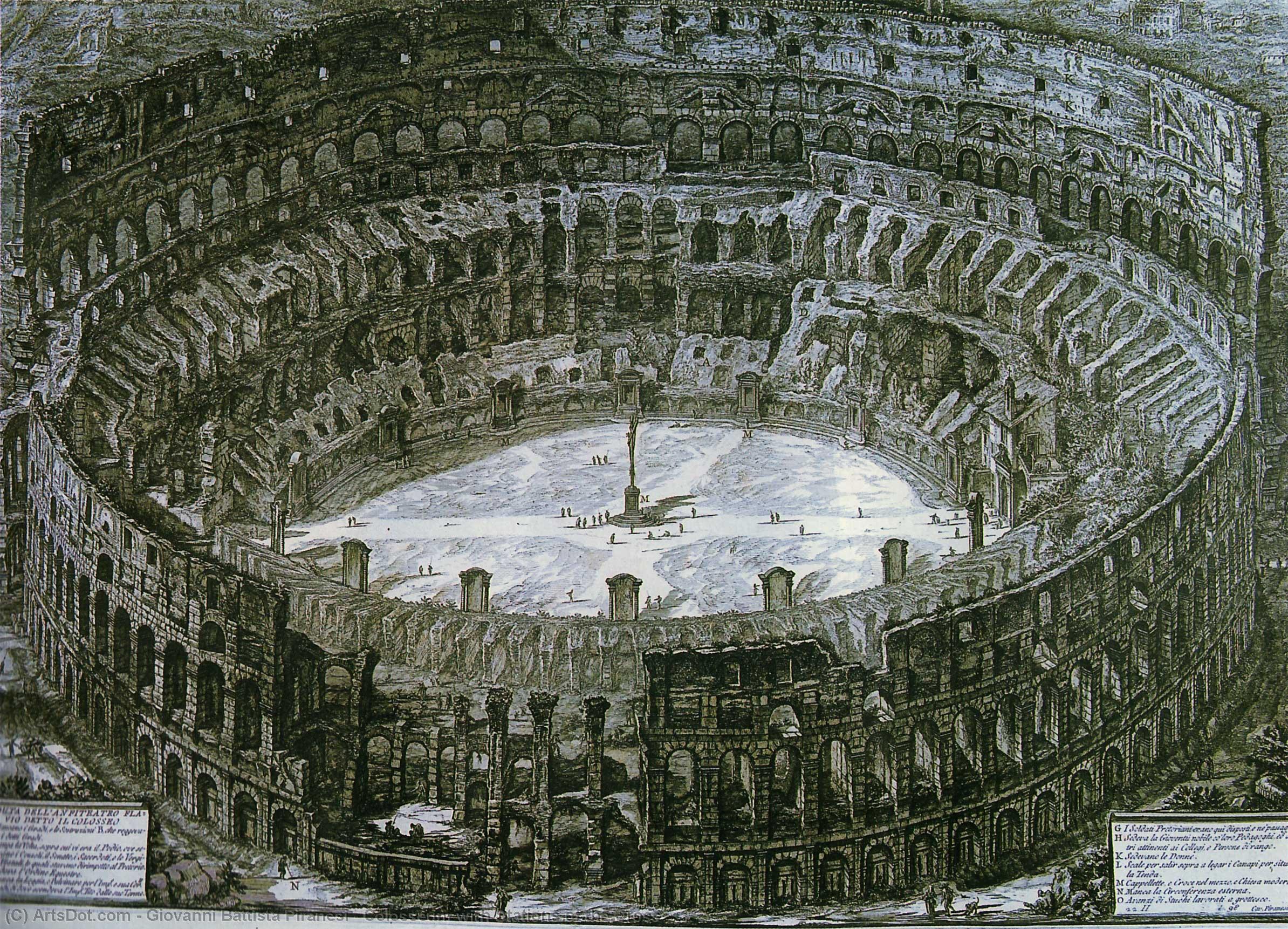 Colosseum With Stations Of The Cross — Giovanni Battista Piranesi