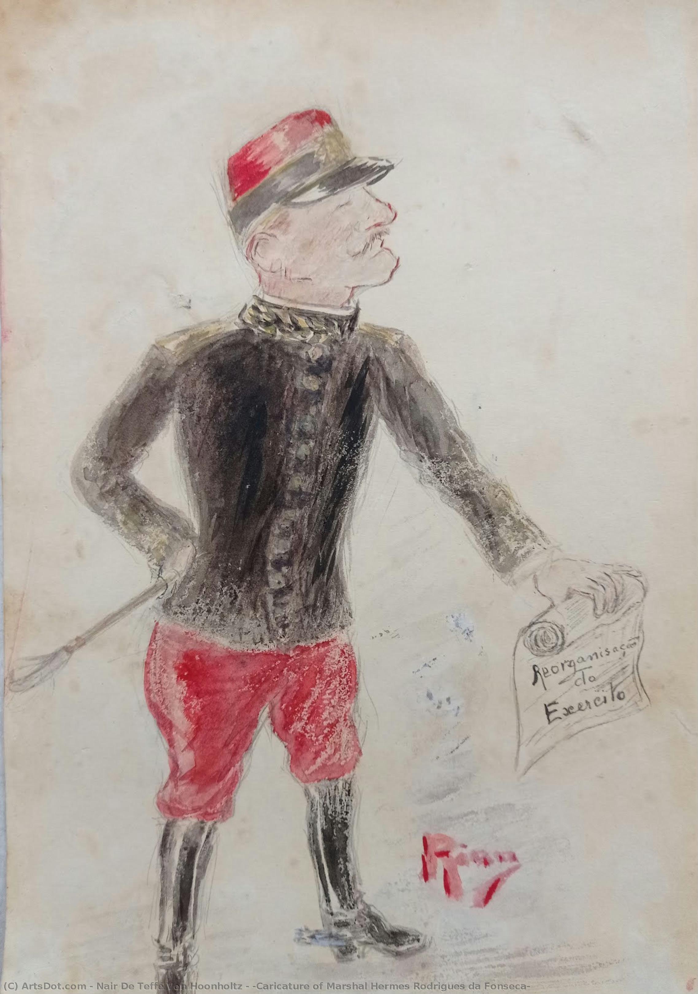 [caricature Of Marshal Hermes Rodrigues Da Fonseca] — Nair De Teffé Von Hoonholtz