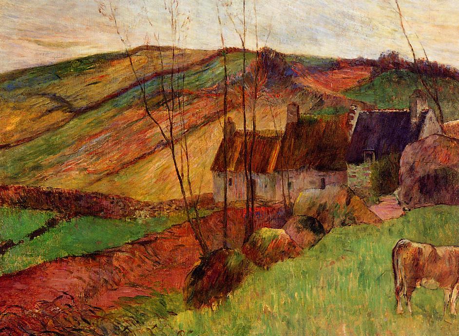 Cottages On Mount Sainte Marguerite — Евгејн Жорж Паул Гаугин