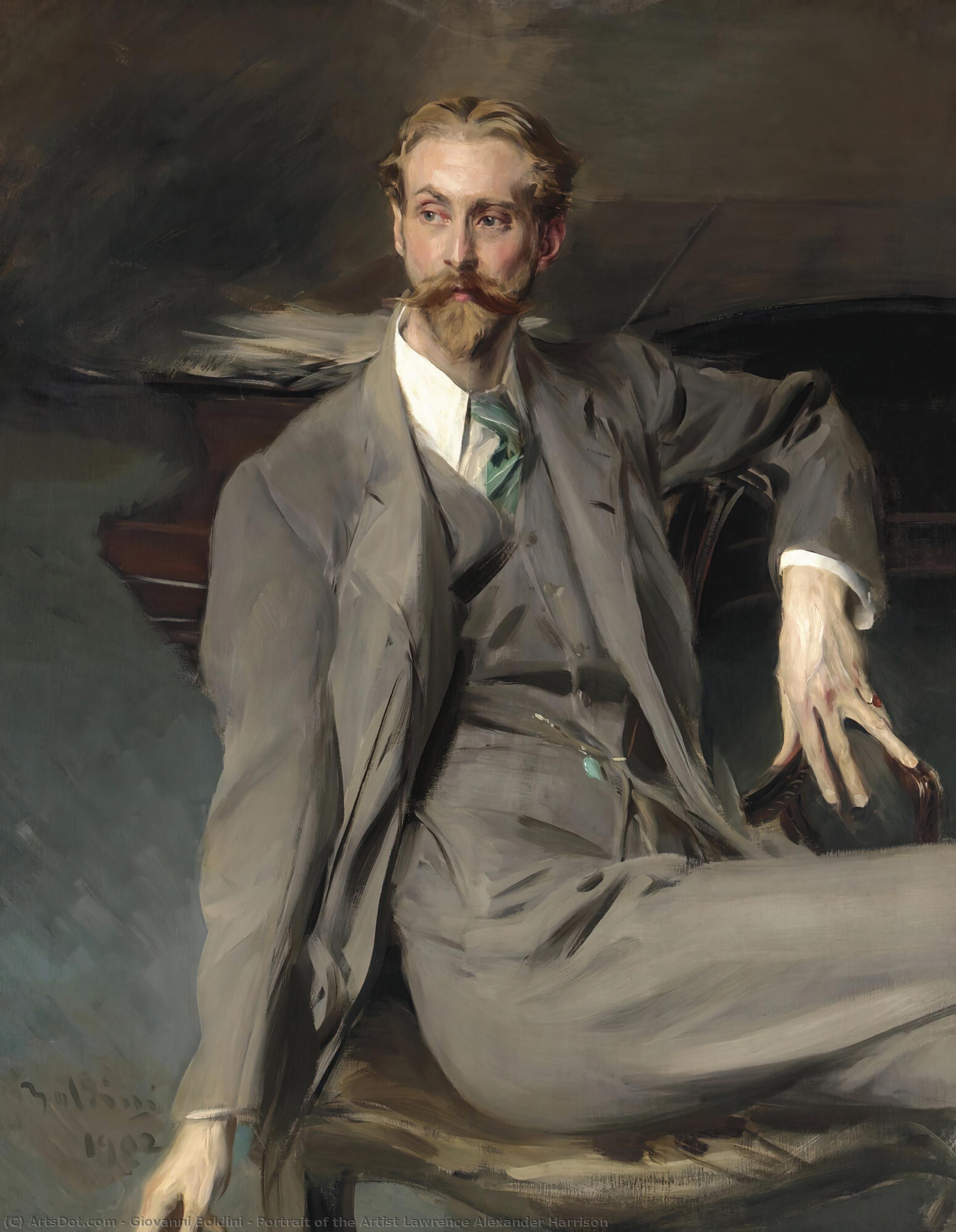 Portrait Of The Artist Lawrence Alexander Harrison — Ђовани Болдини