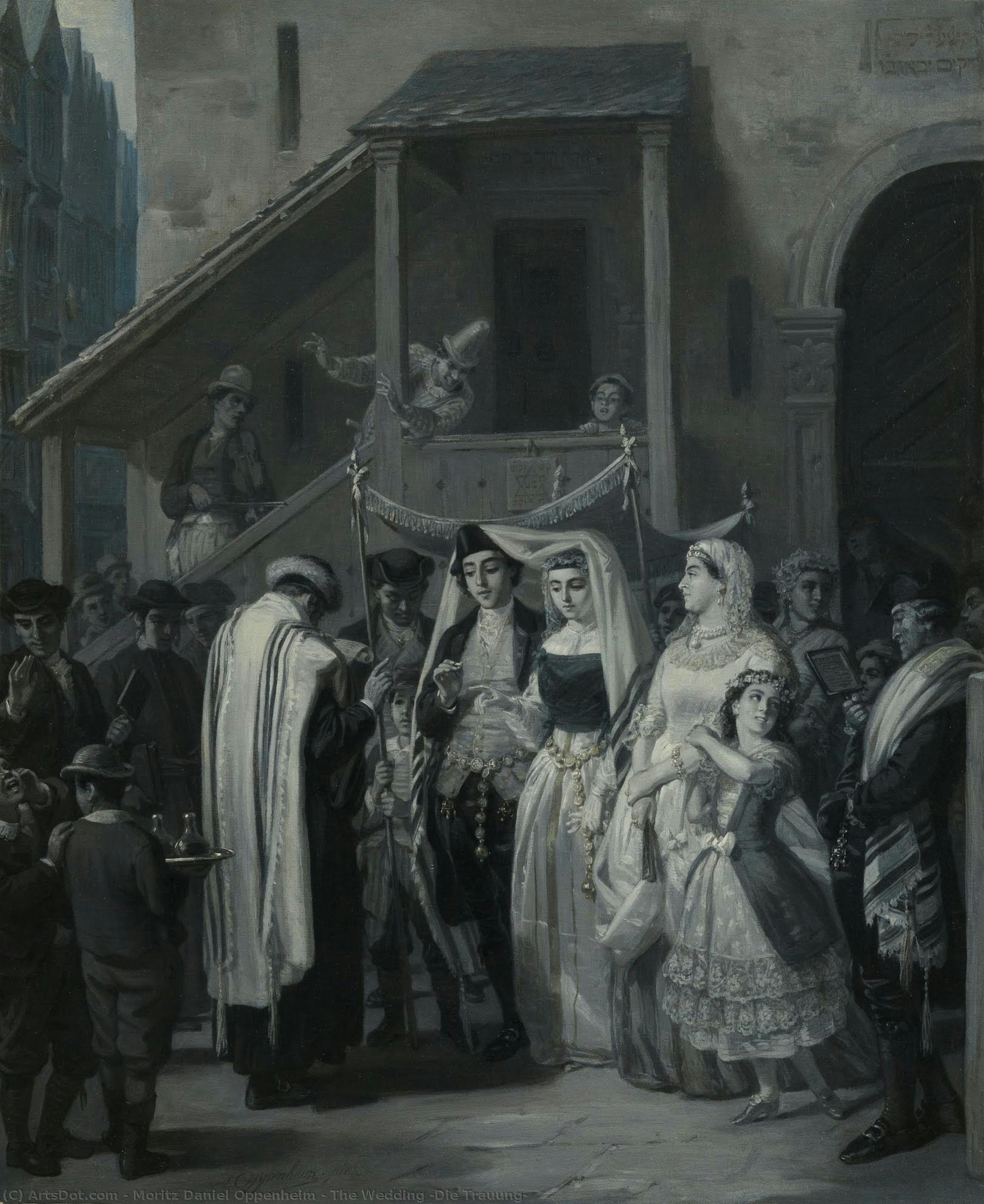 The Wedding (die Trauung) — Moritz Daniel Oppenheim
