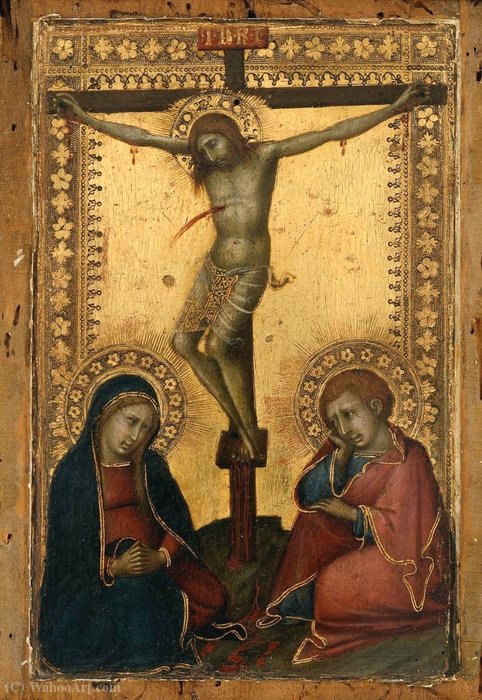 Crucified Christ With The Virgin And Saint John The Evangelist — Naddo Ceccarelli