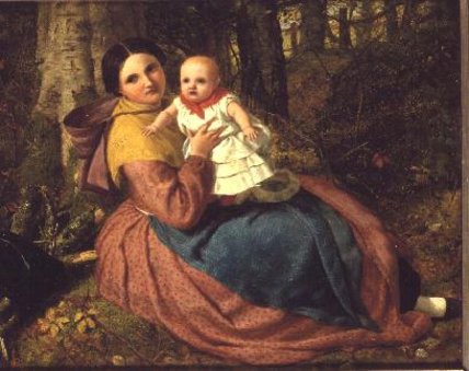 The Artist's Son And Nurse — Frederick Richard Pickersgill