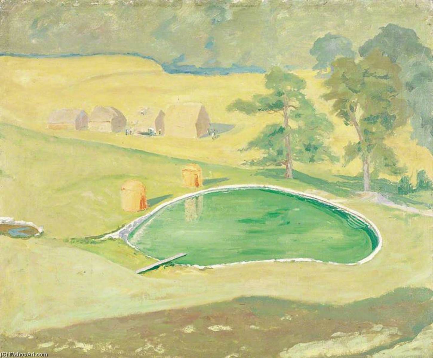 The Bathing Pool At Chartwell — Winston Spencer Churchill