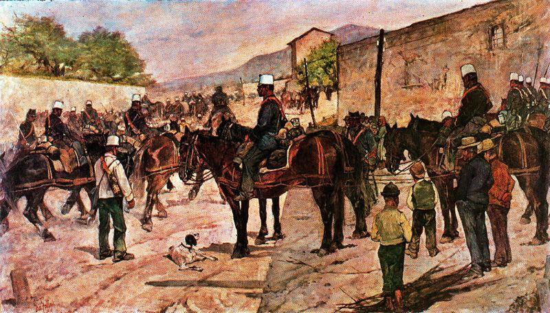 Artillery Horse On A Country Road — Giovanni Fattori
