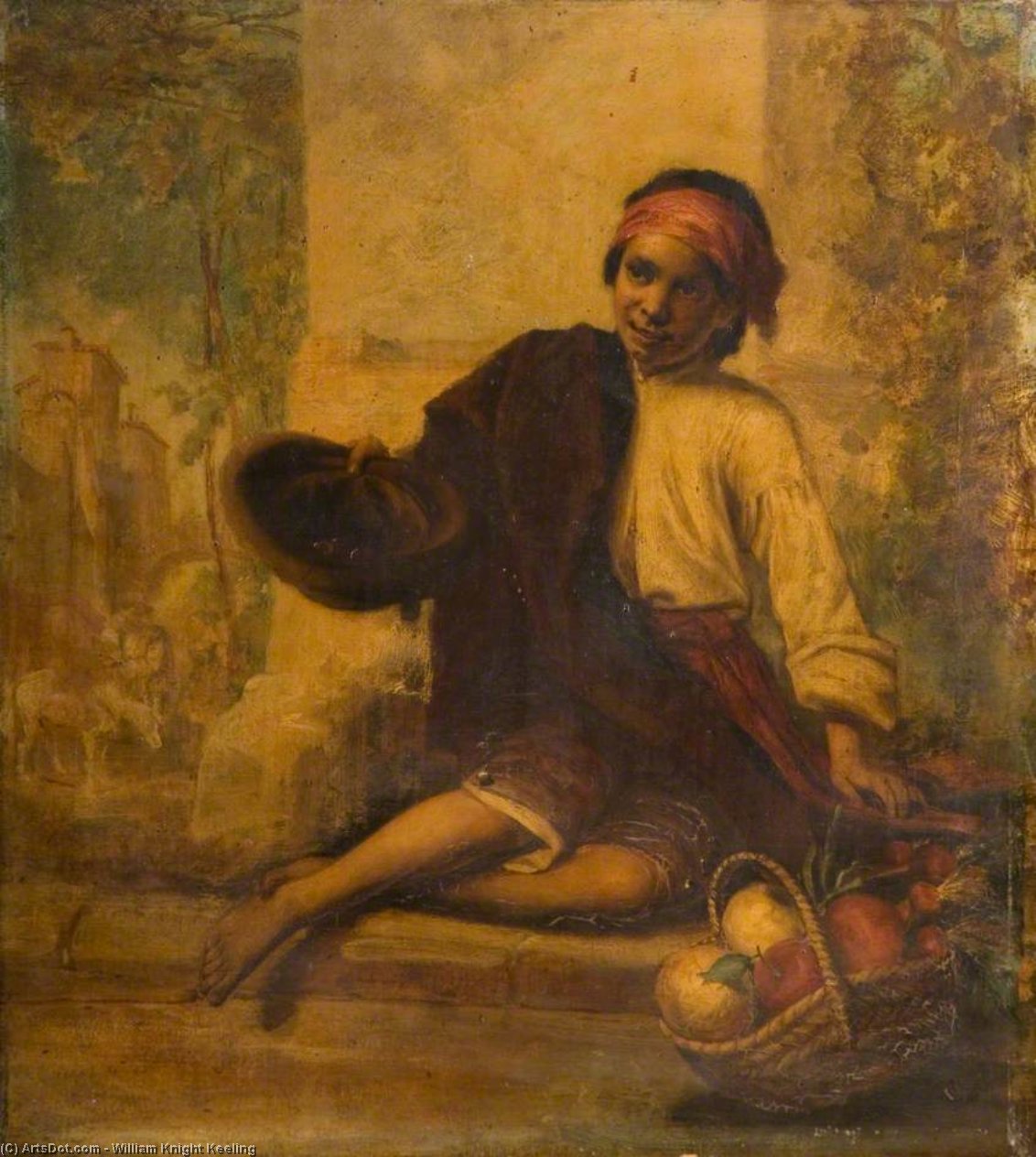 A Boy Selling Fruit — William Knight Keeling