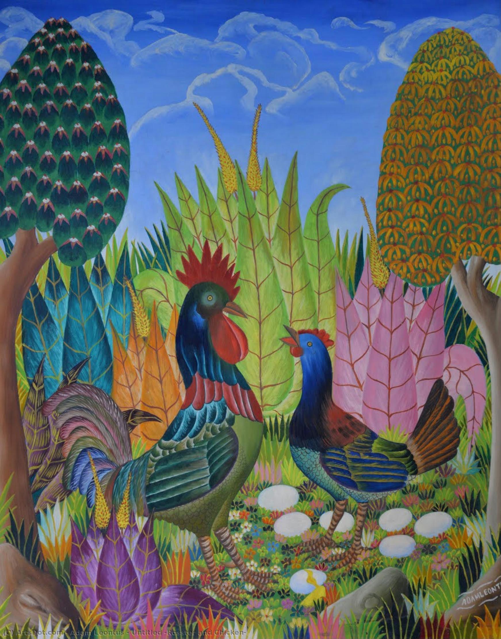 Untitled (rosster And Chicken) — Adam Léontus
