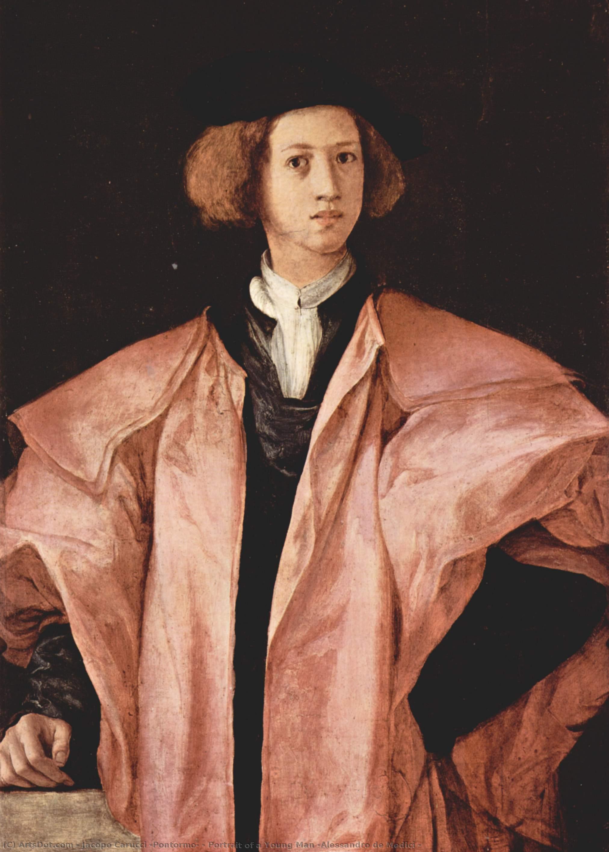 Portrait Of A Young Man (alessandro De Medici ) — Jacopo Carucci