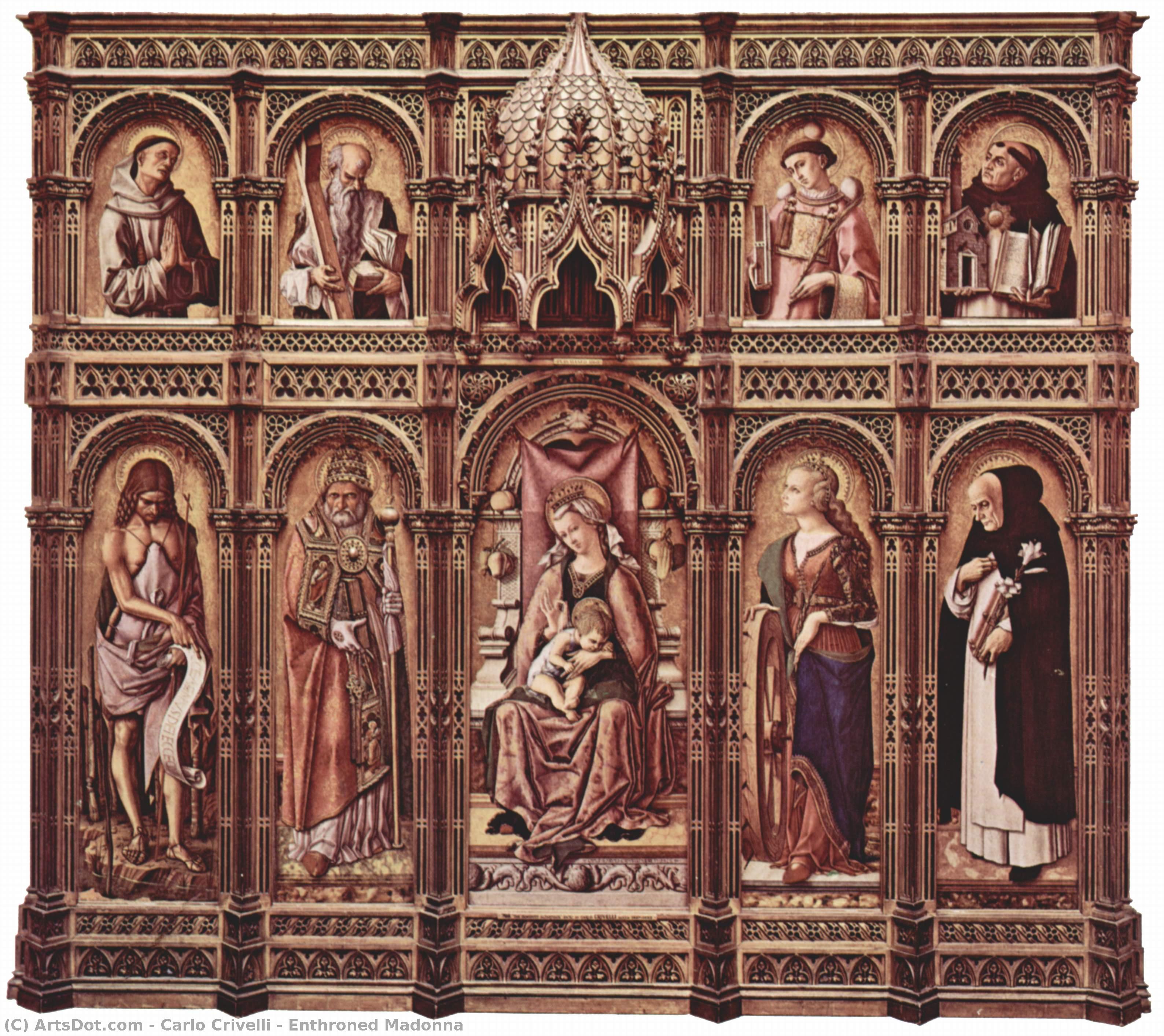 Enthroned Madonna — Карло Кривелли