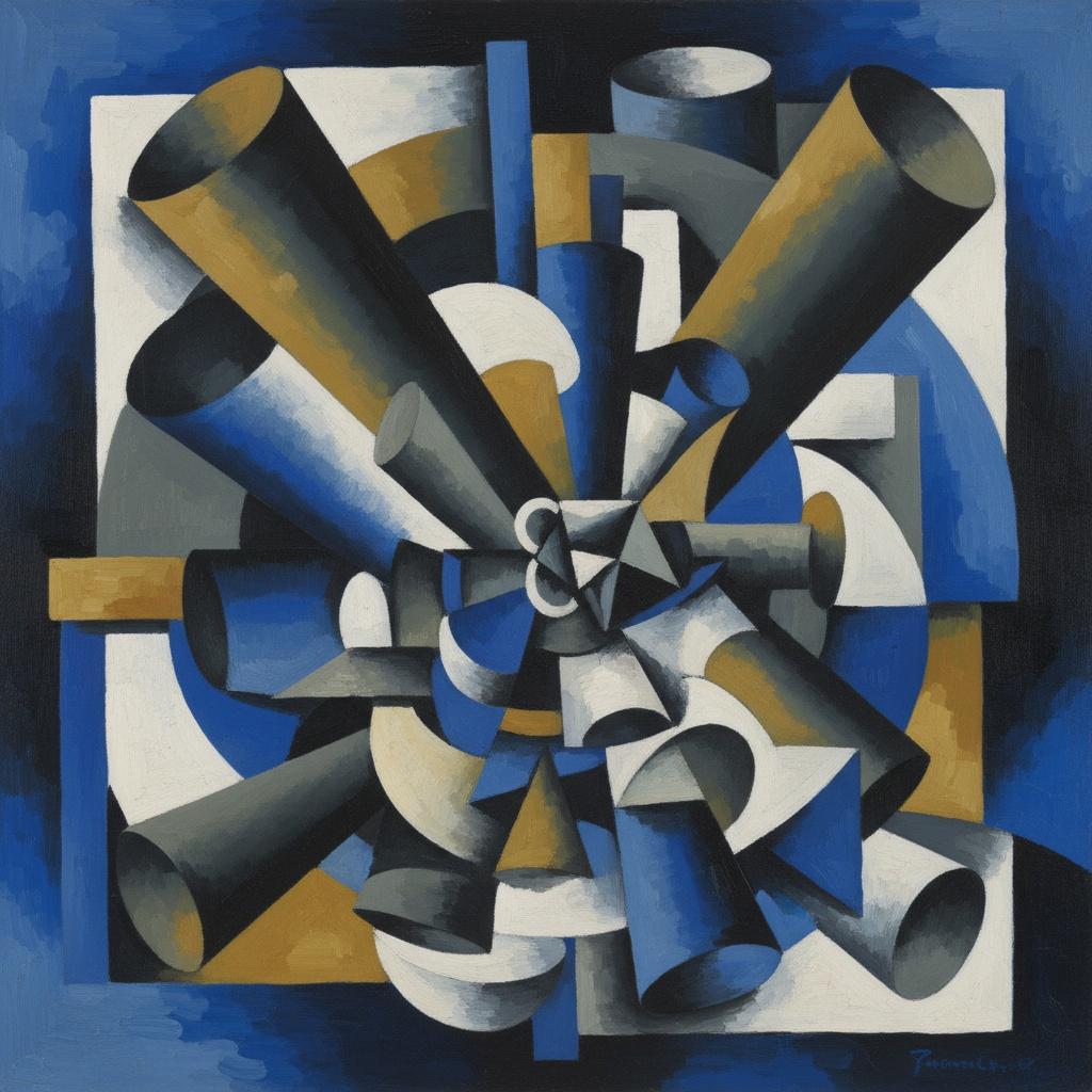 Kinetic Convergence In Ochre And Cobalt: A Singular Study Of Form — Marc Duvallier