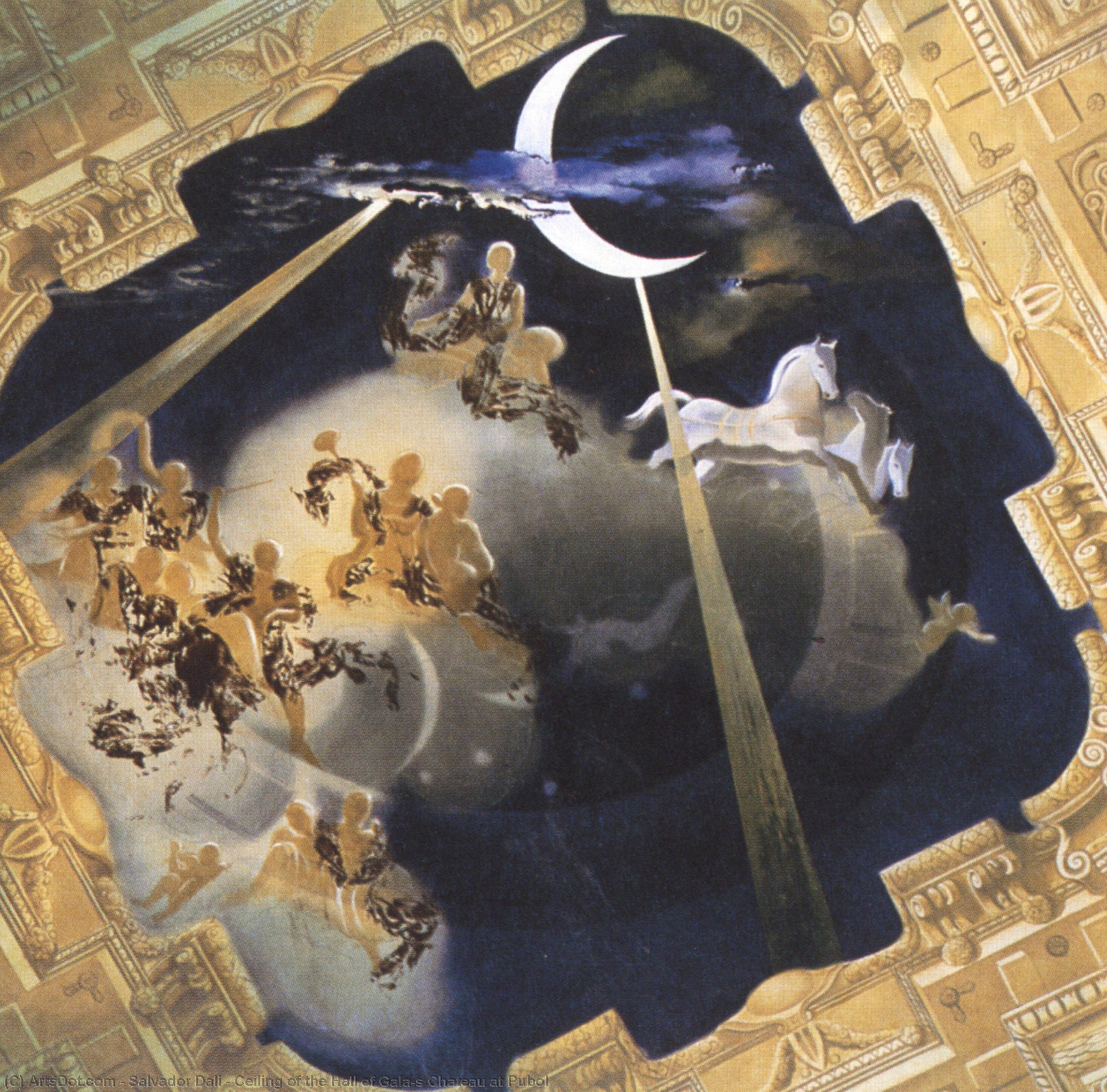 Decke Des Schlosses Pubol Im Saal Der Gala — Salvador Dalí