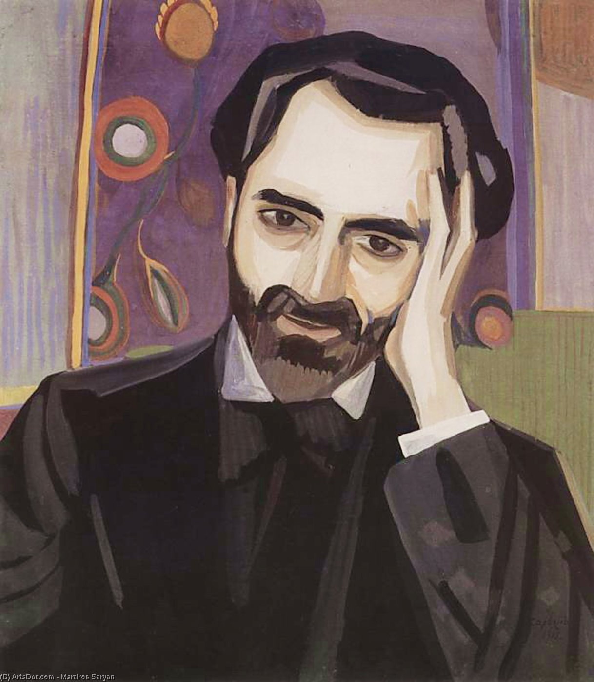 Portrait Of The Poet Alexander Tsaturyan — Martiros Sarian