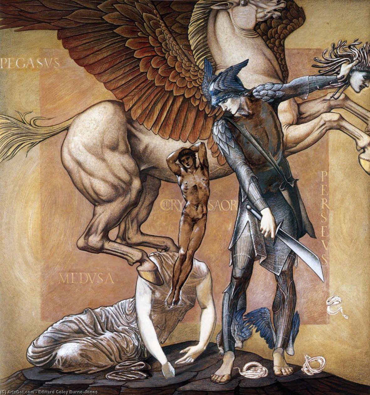The Birth Of Pegasus And Chrysaor — Edward Coley Burne-jones