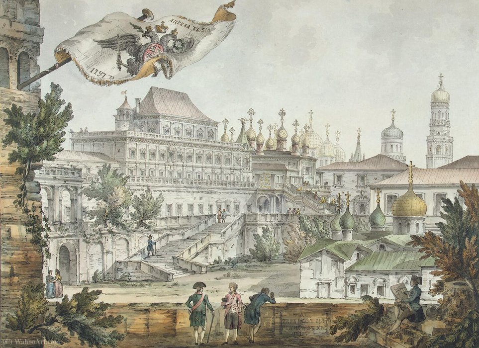 Views Of Moscow And Its Environs - Terem Palace In The Moscow Kremlin — Giacomo Quarenghi