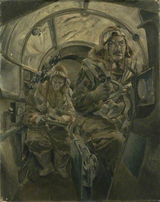 The Interior Of An Aircraft In Flight — Leslie Cole