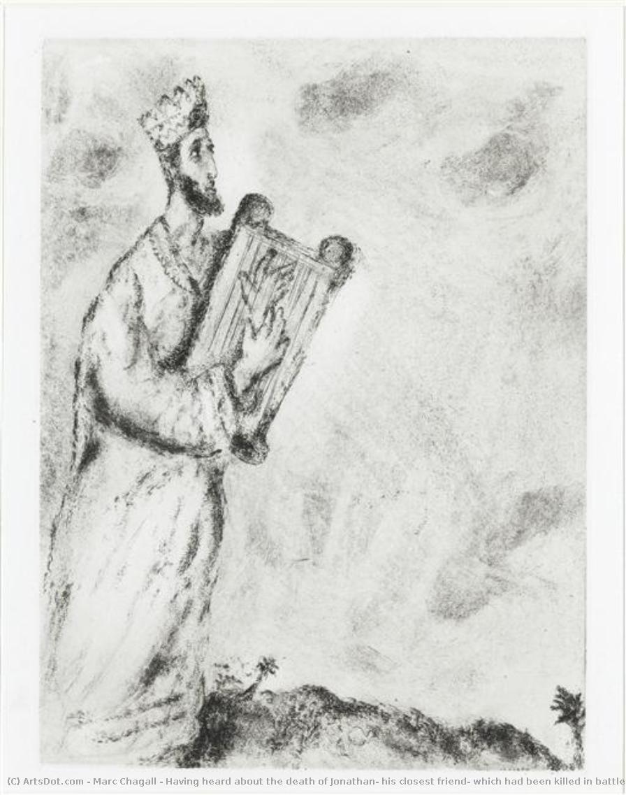 Having Heard About The Death Of Jonathan, His Closest Friend, Which Had Been Killed In Battle Against The Philistines, David Cries And Sings A Mournful Song (ii Samuel, I, 17-27) — Marc Chagall