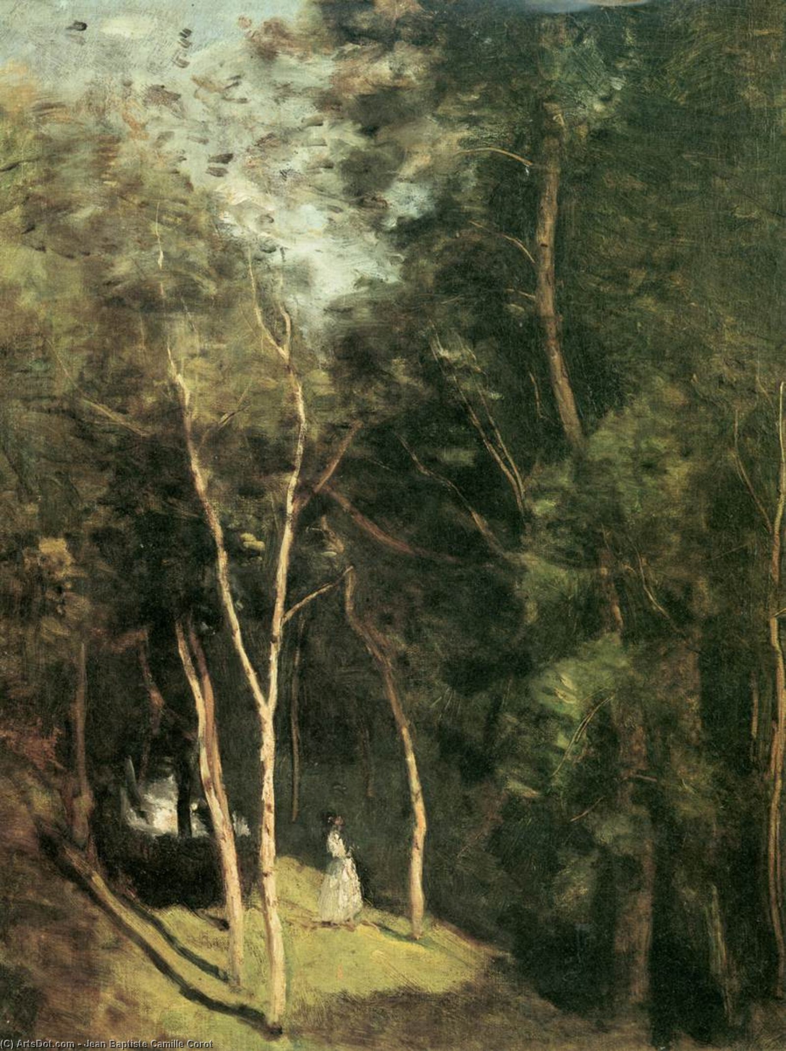 In A Park — Jean-baptiste-camille Corot